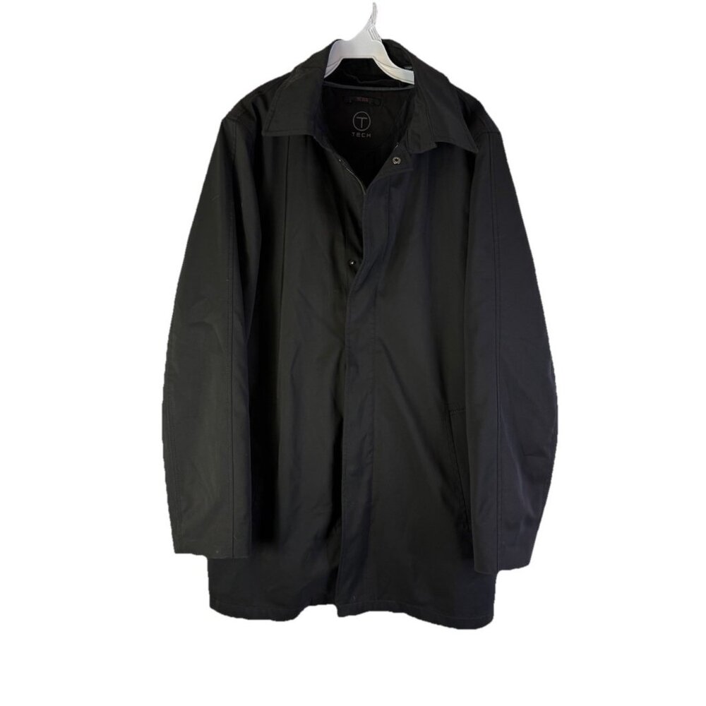 Tumi Tech Lined Rain Windbreaker Jacket Coat Black - image 1